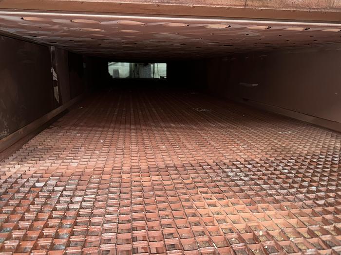 Used Grieve Conveyor Oven, 48”W (50” wide opening) x 15"H x 21’ Long, Gas, 650-F