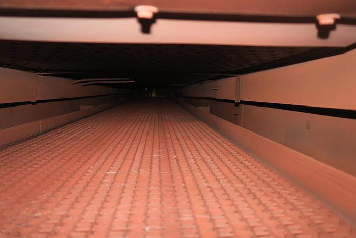 Used 19"W x 18" High x 120" Long, New England Oven Belt Conveyor Oven, Electric, 850-F