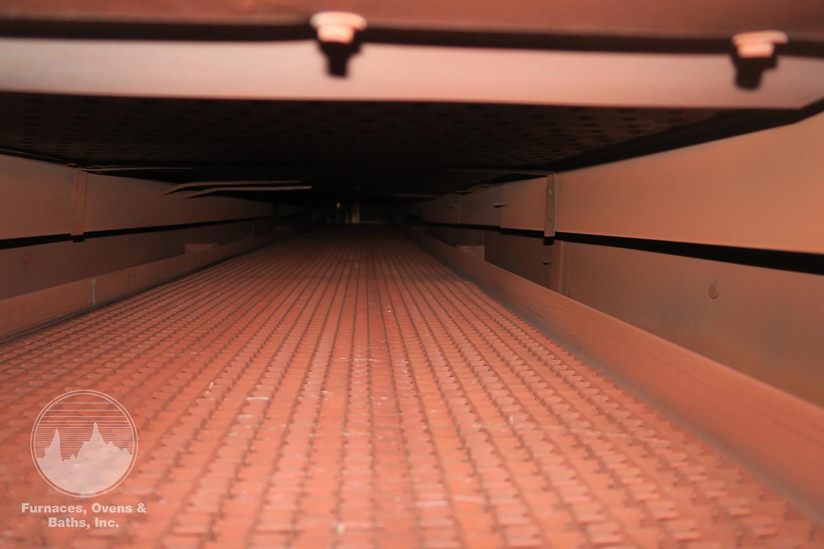 Used 19"W x 18" High x 120" Long, New England Oven Belt Conveyor Oven, Electric, 850-F