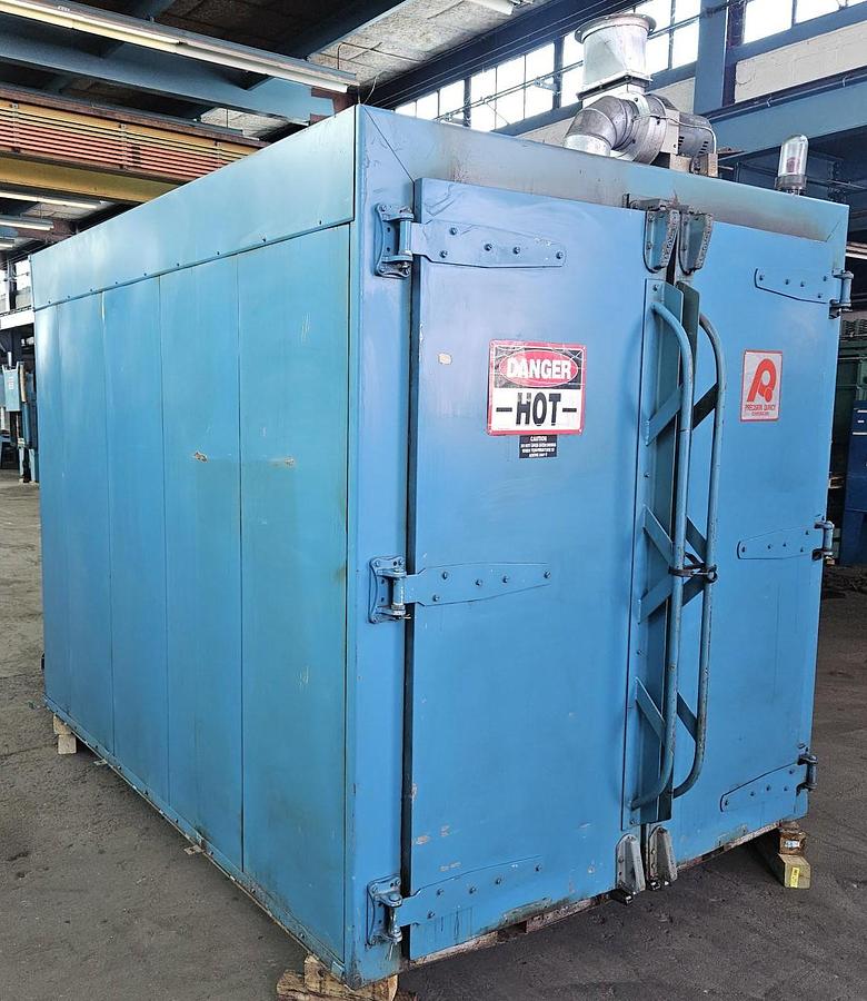 Used 60"W x 72"H x 96"L, Precision Quincy Class A Gas Fired Walk-In Oven, 850°F, Solvent Rated