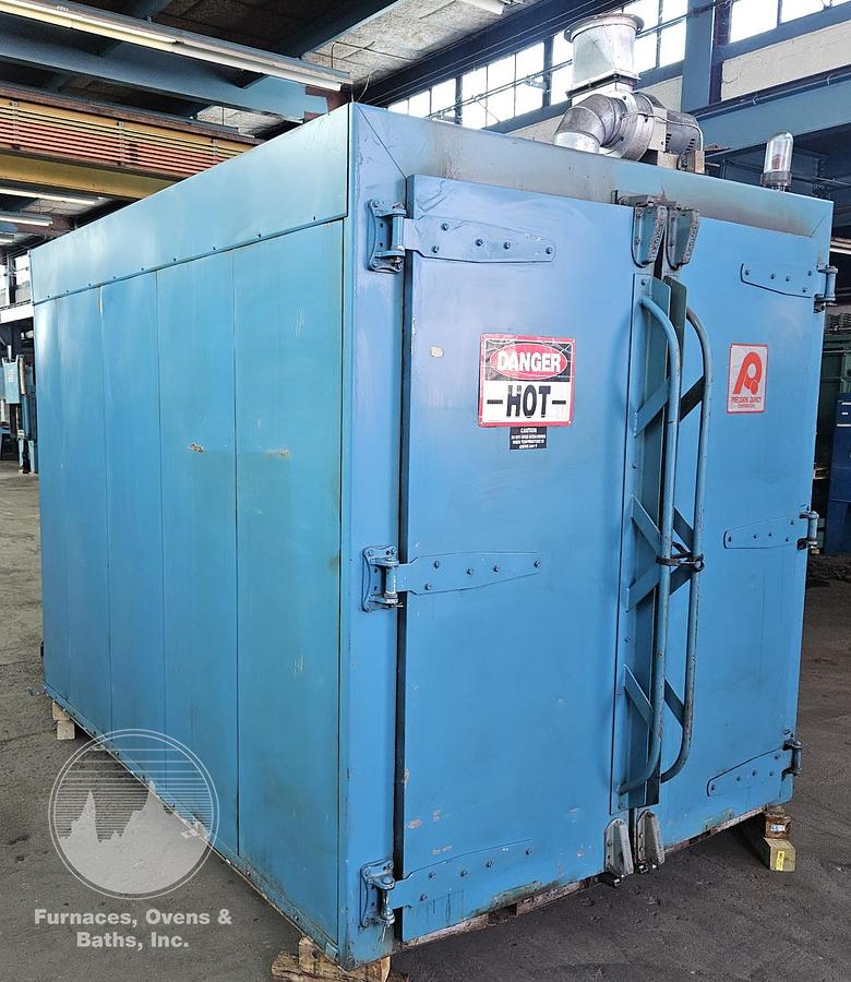 Used 60"W x 72"H x 96"L, Precision Quincy Class A Gas Fired Walk-In Oven, 850°F, Solvent Rated