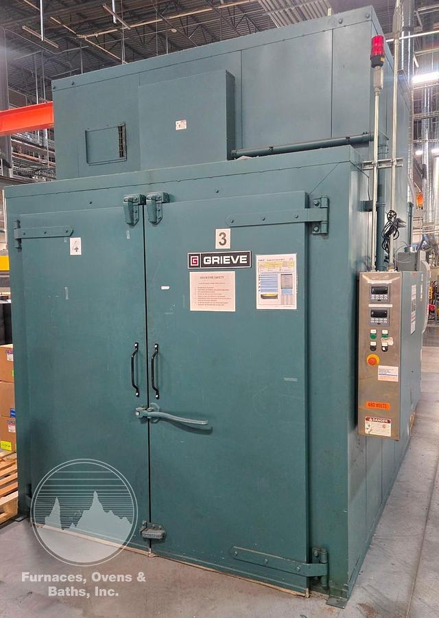 Used 72"W x 78"H x 96"L, Grieve WTC686-500 Walk-In Oven, 500°F, Electric
