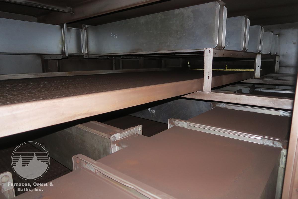 Used 60"W x 6"H x 35'L Belco Industries Belt Conveyor Oven, Gas Fired, 500-F