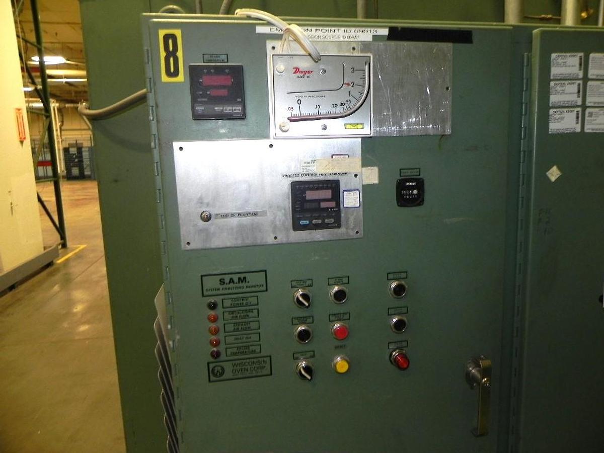 Used 72"W x 72"H x 132"L (11'), Wisconsin Walk-In Oven SWT-6116-E, 600°F, Electric, Powered Exhaust