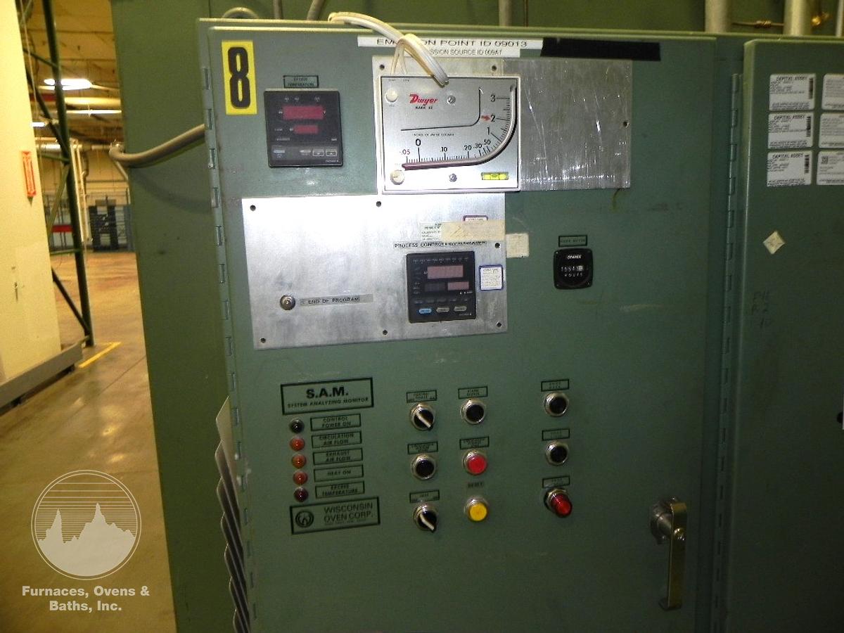 Used 72"W x 72"H x 132"L (11'), Wisconsin Walk-In Oven SWT-6116-E, 600°F, Electric, Powered Exhaust