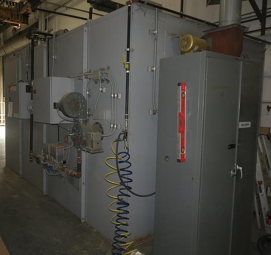 Used 96"W x 96"H x 144"L, JPW, 500°F, Gas Fired