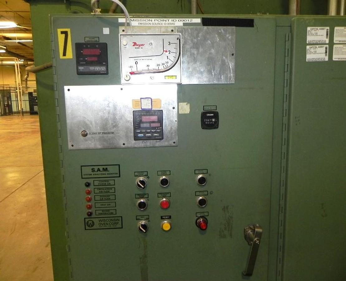 Used 72"W x 72"H x 132"L (11'), Wisconsin Walk-In Oven SWT-6116-E, 600°F, Electric, Powered Exhaust