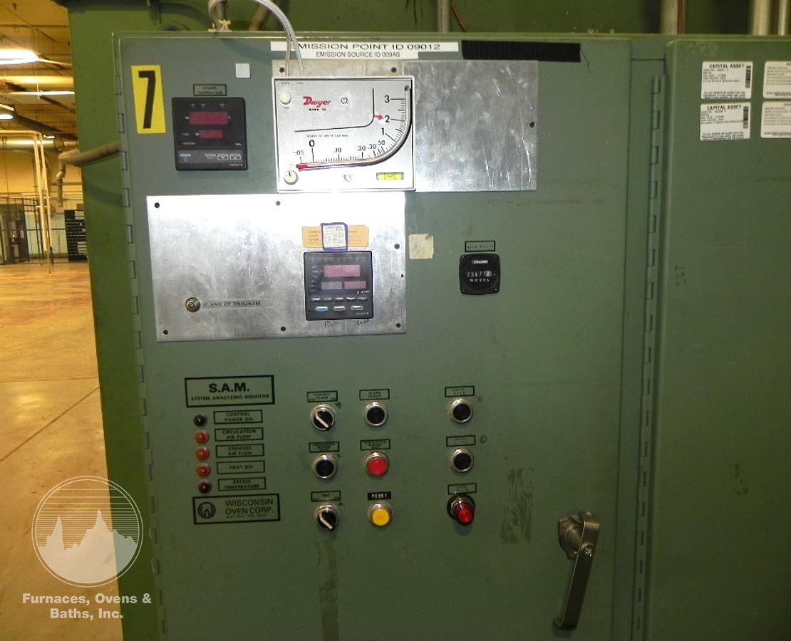 Used 72"W x 72"H x 132"L (11'), Wisconsin Walk-In Oven SWT-6116-E, 600°F, Electric, Powered Exhaust