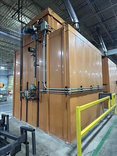 Used 96"W x 120"H x 144"L, Wisconsin Walk-In Oven SWH-81210-G, 500°F, Gas Fired w/Carts