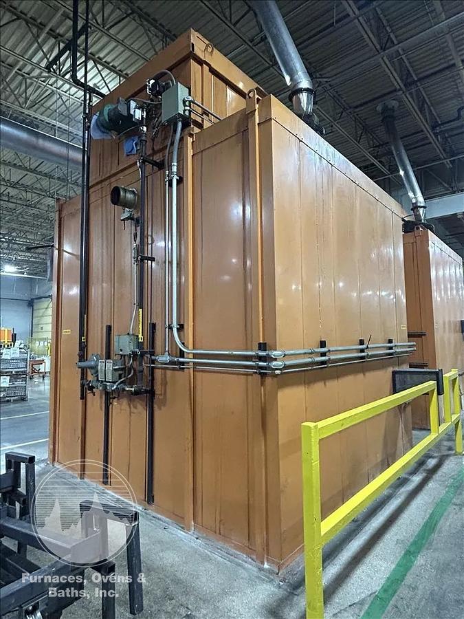 Used 96"W x 120"H x 144"L, Wisconsin Walk-In Oven SWH-81210-G, 500°F, Gas Fired w/Carts