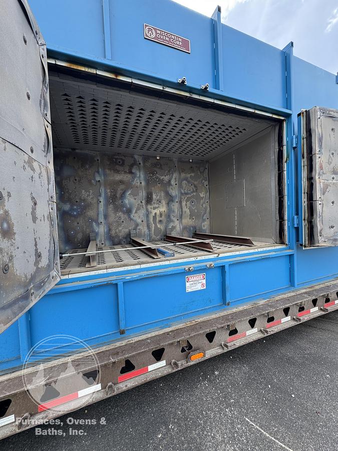 Used 120"W x 65"H x 65"L, Wisconsin Batch Oven, 1000°F, Gas Fired, EXCELLENT CONDITION