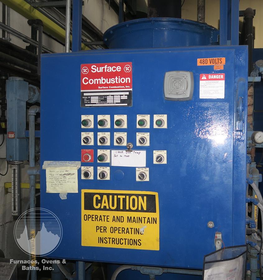 Used Surface Combustion 2500 CFH Endothermic Gas Generator, 1950°F, Water Cooled