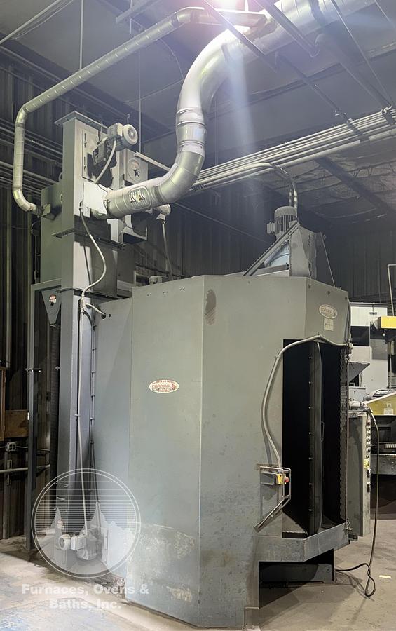 Used Goff 36 x 72 Spinner Hanger Shot Blast Machine
