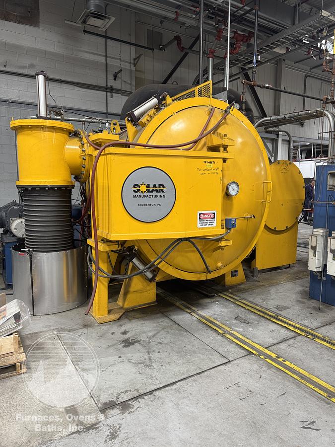 Used Solar Atmospheres HFL-5748-2EQ Vacuum Furnace, 2850-F, 2 Bar, Diffusion Pump, NEW HOT ZONE
