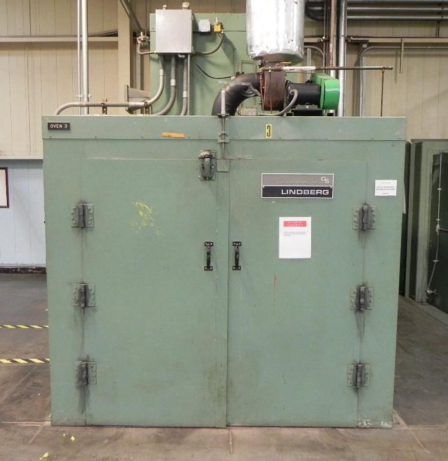 Used 72"W x 72"H x 168"L (14'), Lindberg Walk-In Oven 73-SH-7216872-6, 600°F, Electric, Powered Exhaust