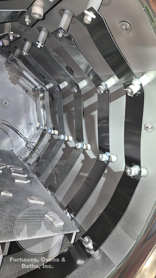 Used TM Super Series Vacuum Furnace, 12”W x 12”H x 24”L. 2400-F, 2 Bar, Diffusion Pump