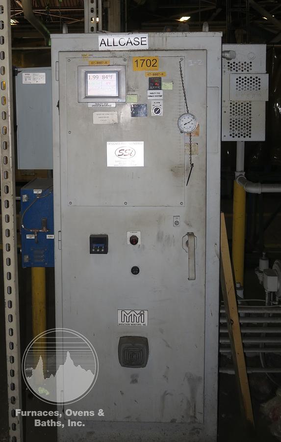 Used Surface Combustion Super Allcase Integral Quench Furnace, 36"W x 36"H x 72"L, Gas Fired, 1750°F