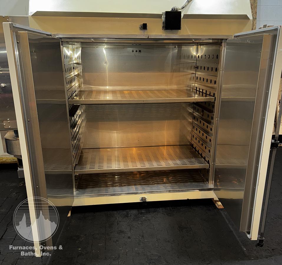 Used 48"W x 48"H x 24"L, Blue M DCW-326 Cabinet Oven, Stainless Steel Interior, 600°F, Power Exhuast