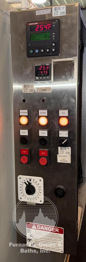 Used 48"W x 60"H x 48"L, Grieve TBH-500, Electric, 500-F, Stainless Steel w/Cart, LIKE NEW