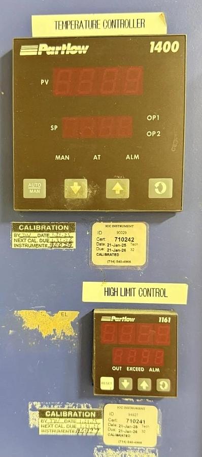 Used 60"W x 54"H x 36"L E.J. Callhan Cabinet Oven, 400°F, Electric, Stainless Steel Interior, Vacuum Composite Oven