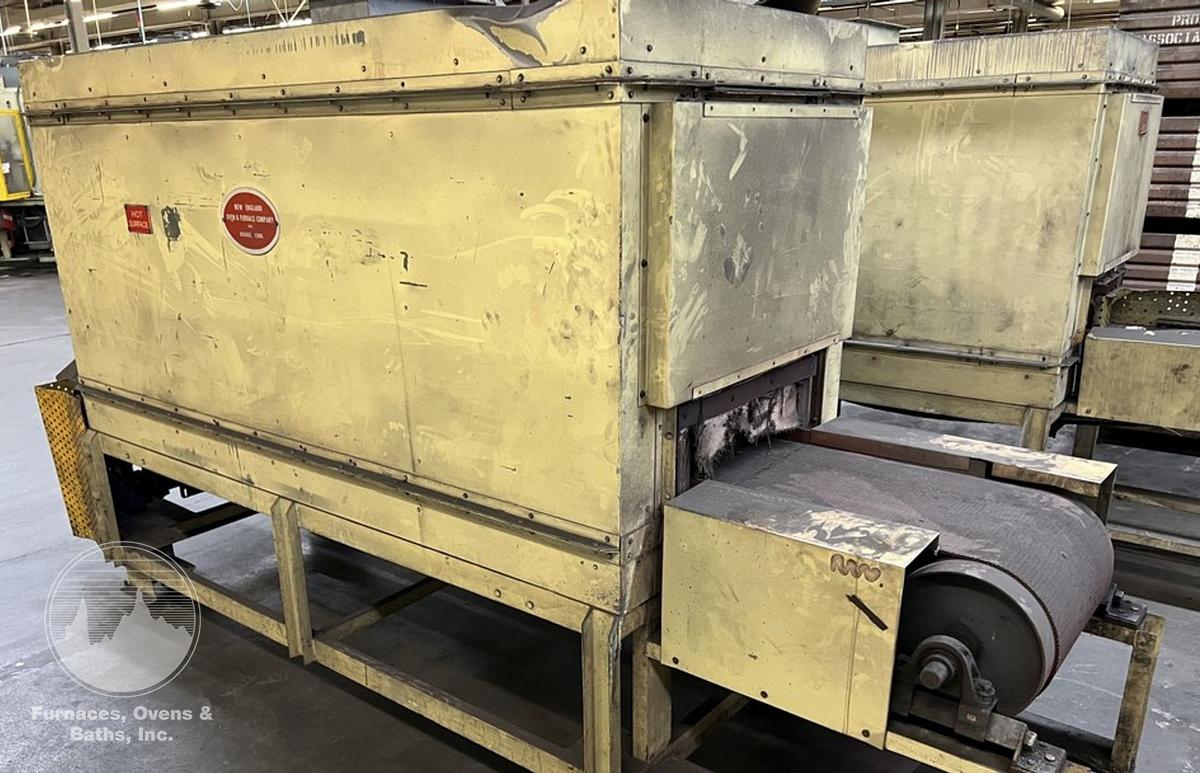 Used 19"W x 18" High x 120" Long, New England Oven Belt Conveyor Oven, Electric, 850-F