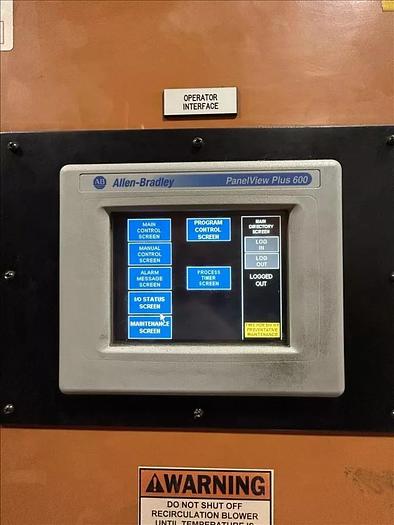 Used 96"W x 120"H x 144"L, Wisconsin Walk-In Oven SWH-81210-G, 500°F, Gas Fired w/Carts