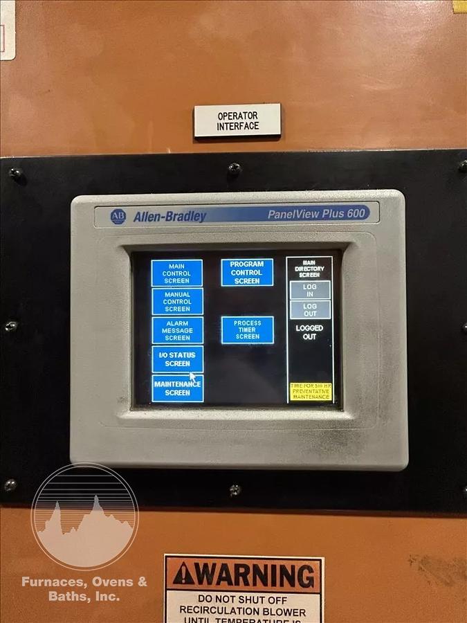 Used 96"W x 120"H x 144"L, Wisconsin Walk-In Oven SWH-81210-G, 500°F, Gas Fired w/Carts