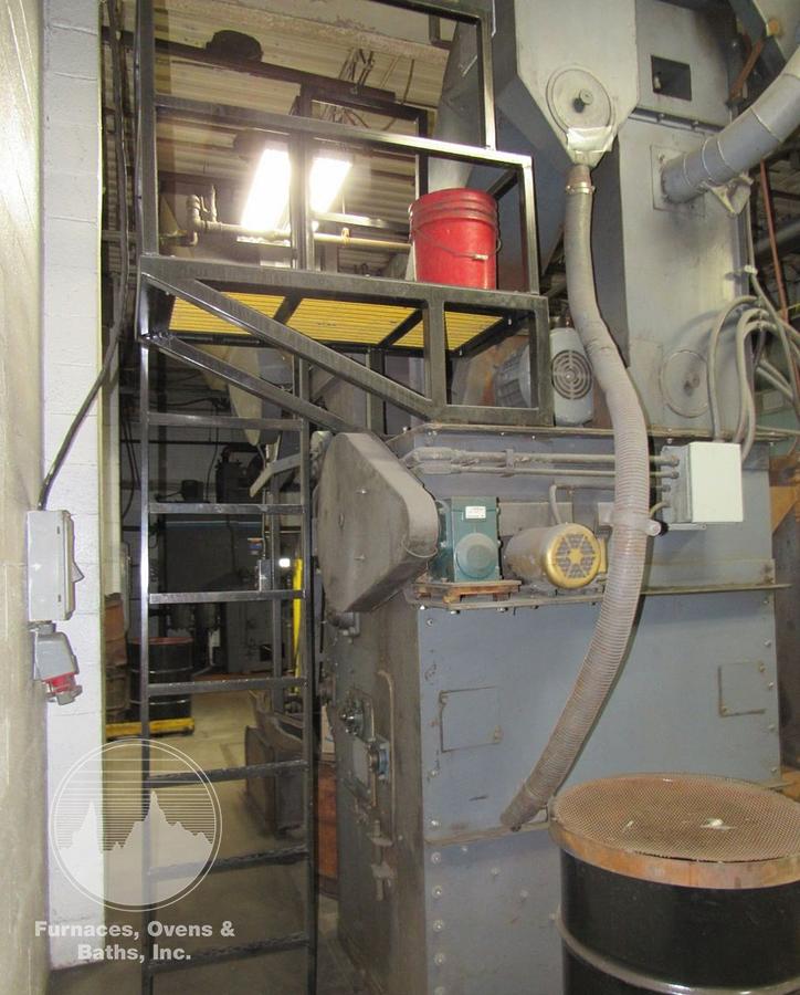 Used WHEELABRATOR WTB3 27" x 36" TUMBLAST CAPACITY 3 CU FT WITH LOADER