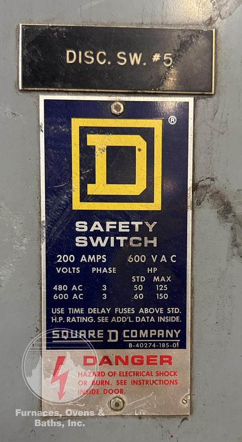 Used 36"W x 36"H x 48"L, Brimstone/Thermcraft, Electric, 1250-F