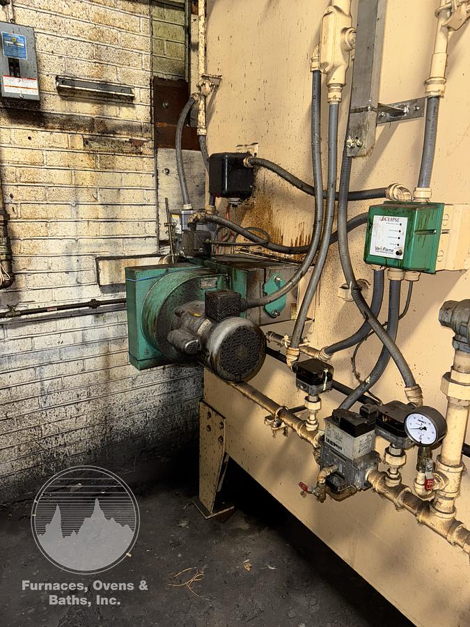 Used 36"W x 30"H x 72"L, Gasbarre, 1300°F, Gas Fired, Fiber Lined, 6000 Pound Capacity