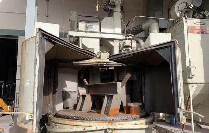 Used Pangborn 8LK 96" Diameter Table Blast w/Dust Collector