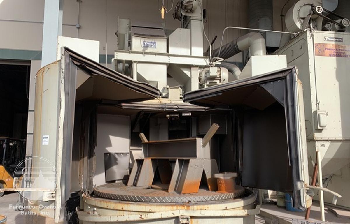 Used Pangborn 8LK 96" Diameter Table Blast w/Dust Collector