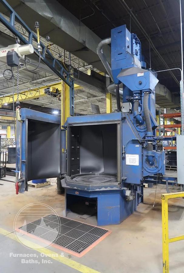 Used Wheelabrator 48” Diamter Table Shot Blast w/Dust Collector