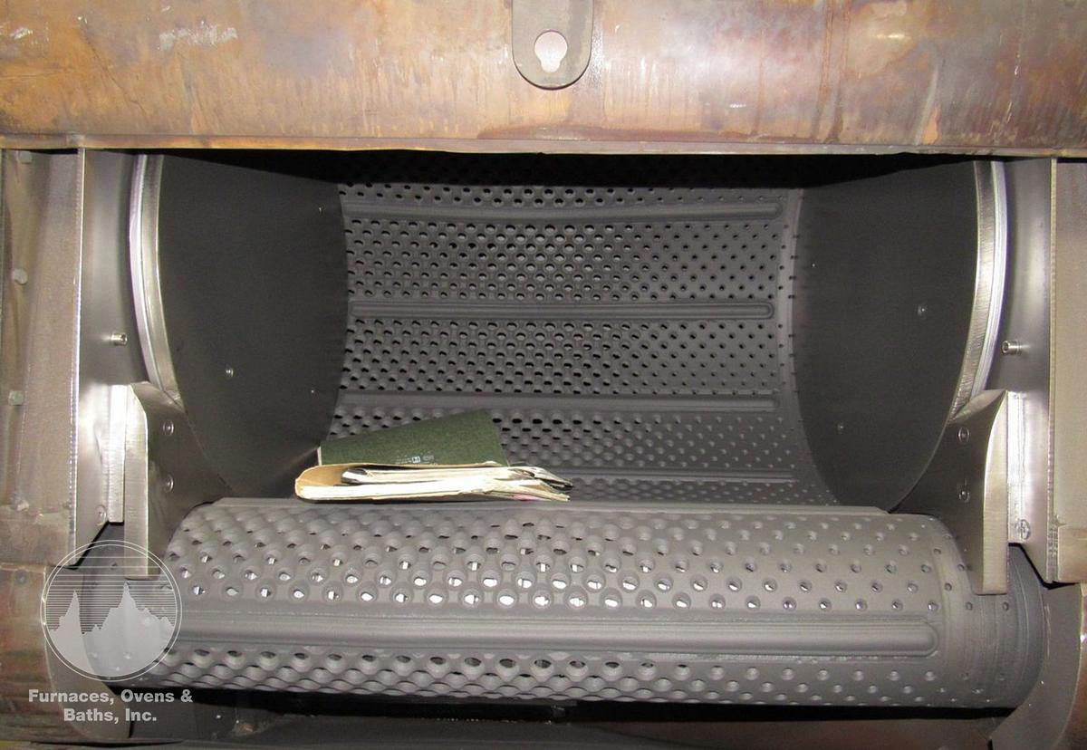 Used WHEELABRATOR WTB3 27" x 36" TUMBLAST CAPACITY 3 CU FT WITH LOADER