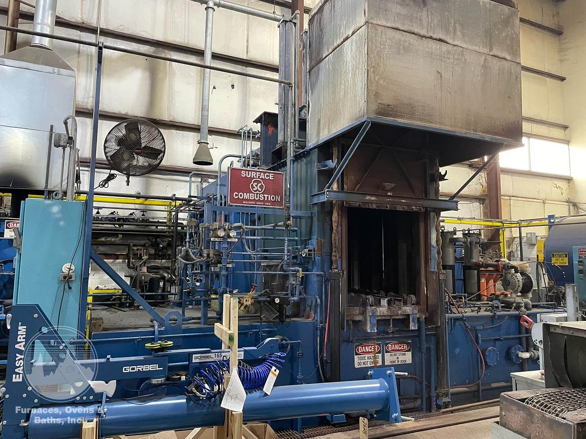 Used Surface Combustion Super Allcase Integral Quench Furnace, 36"W x 36"H x 48"L, Gas, 1800°F