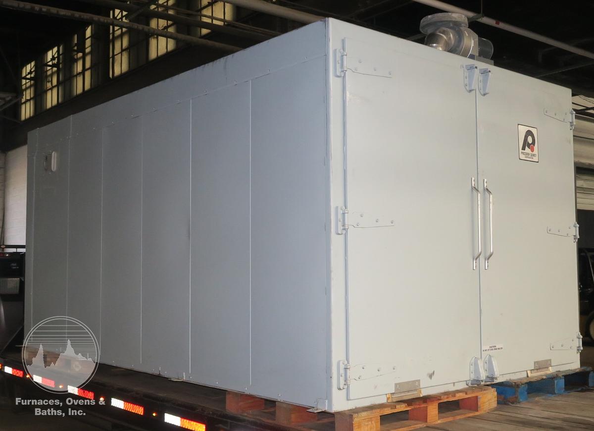 Used 72"W x 72"H x 120"L, Precision Quincy, Electric Walk-In Oven, 450°F, Solvent Rated , Class A