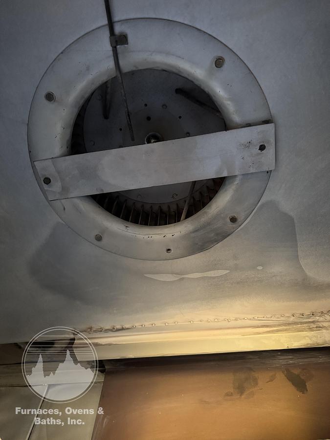 Used 60"W x 84"H x 60"L, Wisconsin Oven, Gas Fired Walk-In Oven, 500°F