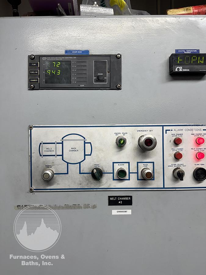 Used Pillar/GNB Vacuum VIM Pillar/GNB Vacuum Induction Melting 300 Pound Capacity