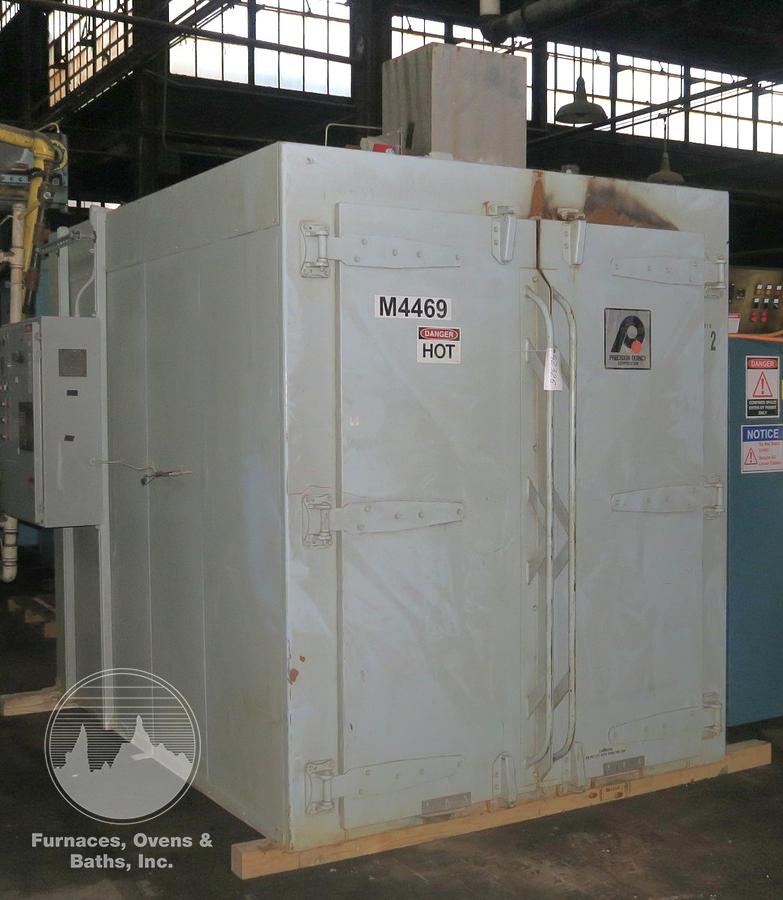 Used 52"W x 75"H x 60"L, Precision Quincy, Electric Walk-In Oven, 1000°F, Solvent Rated Stainless Steel Interior, Class A