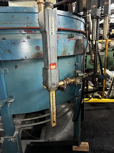 Used Thermcraft Atmosphere Rotary Hearth Furnace - 48” Diameter Hearth, 14” wide x 11” high opening, 1700-F