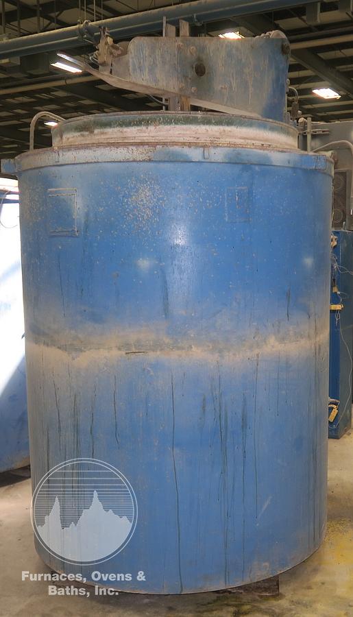 Used 38" Diameter x 48" Deep Lindberg 12-EC-3848-12 Pit Cyclone Pit Furnace, 1250°F, Electric