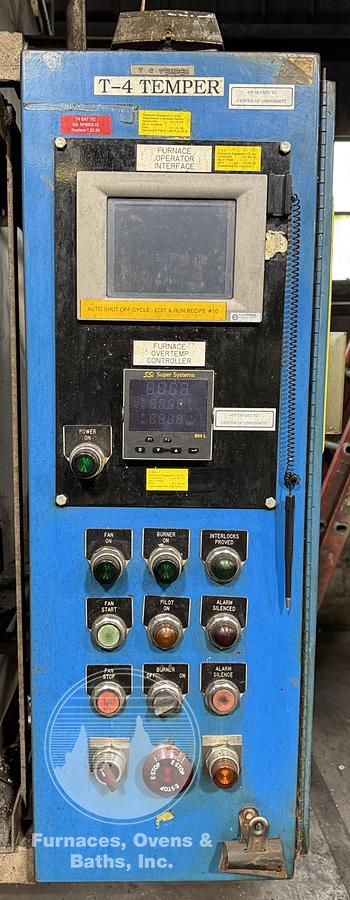 Used 36"W x 36"H x 48"L, J.L. Becker, 1400°F, Gas Fired, Fiber Lined