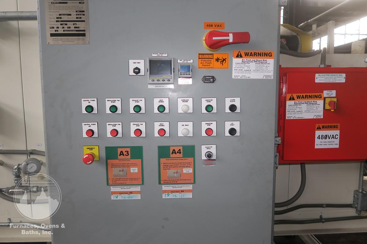 Used 24"W x 18" High x 120" Long, Lewco Belt Conveyor Oven, Electric, Class A, 500-F