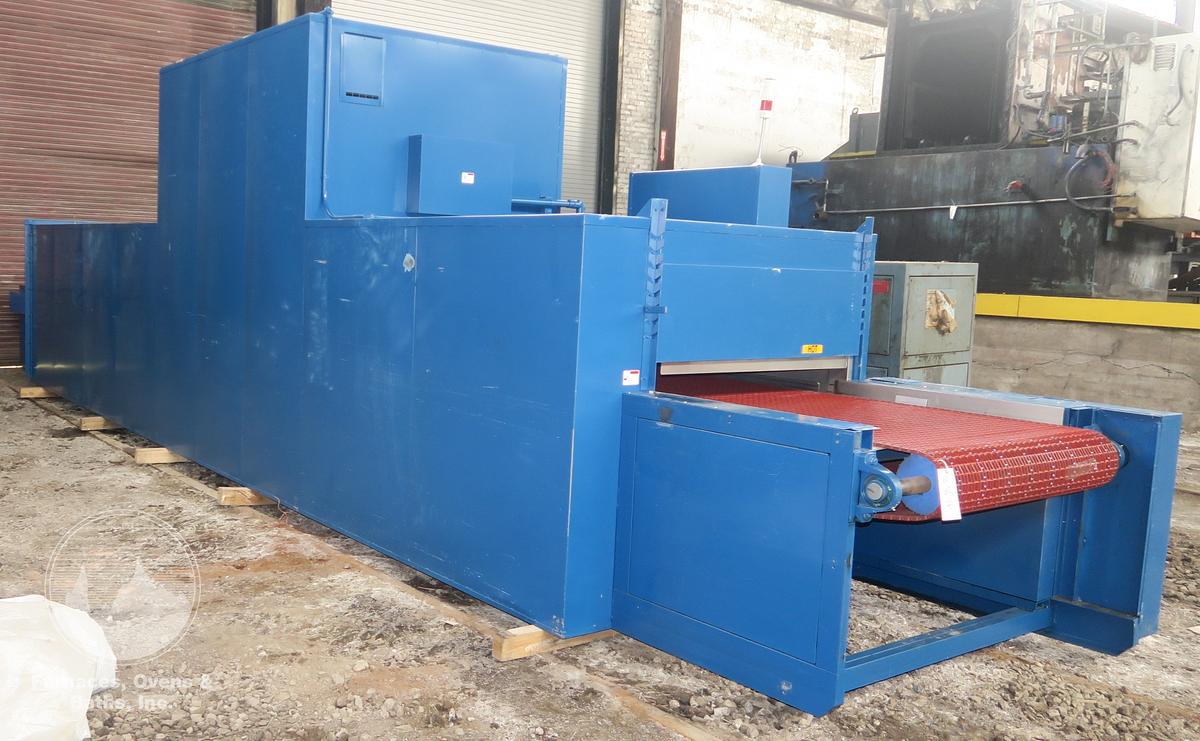 Used 42"W x 14"H x 25'L Grieve Belt Conveyor Oven, Electric, 250-F