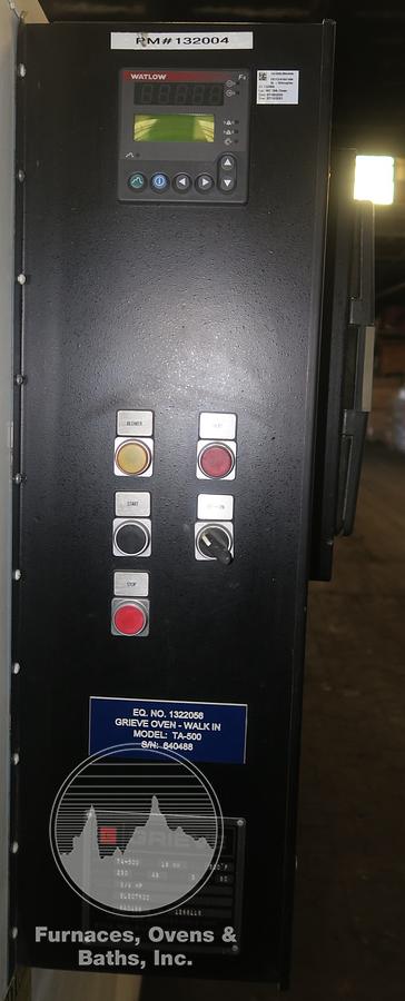 Used 36"W x 60"H x 36"L Grieve TA-500, Electric, 500-F