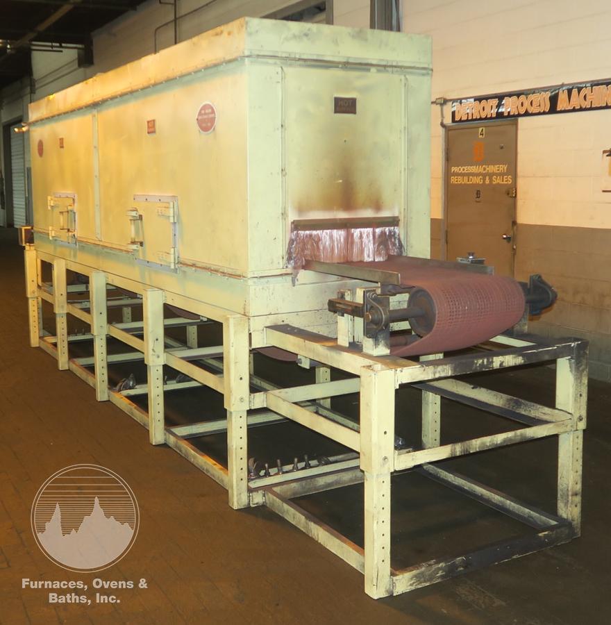Used 19"W x 18" High x 120" Long, New England Oven Belt Conveyor Oven, Electric, 850-F