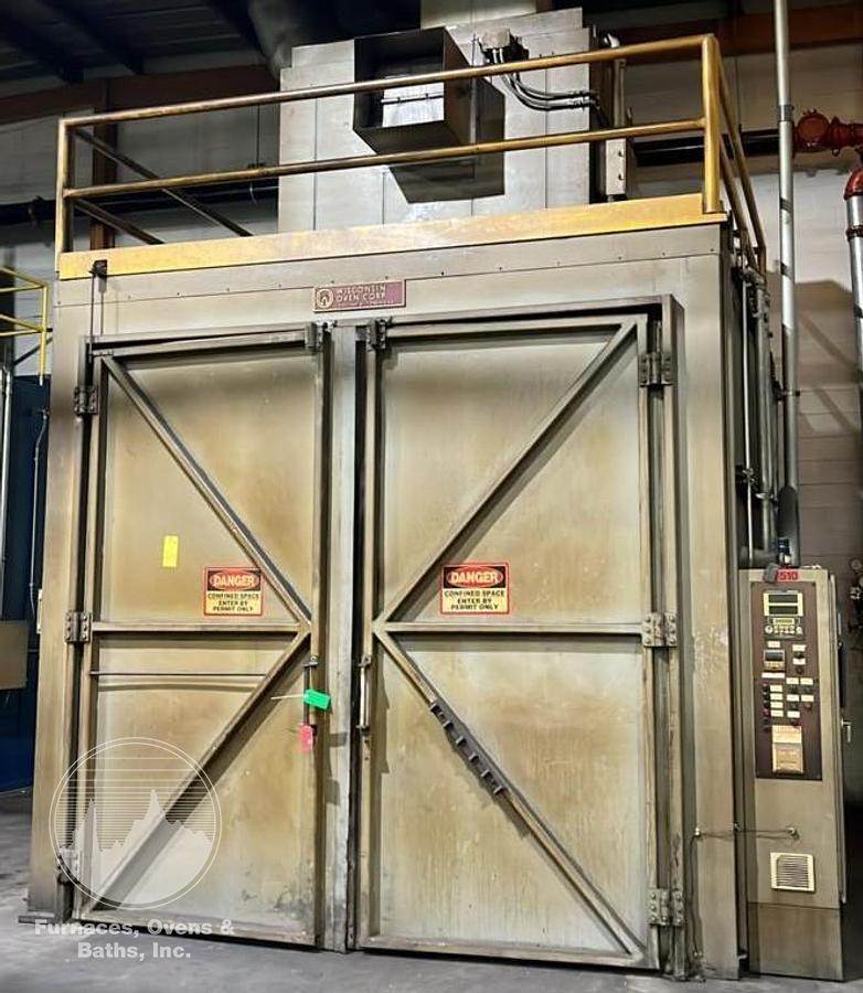 Used 120"W x 120"H x 168"L, Wisconsin Walk-In Oven SWH-101410-E, 500°F, Electric