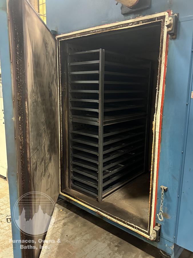 Used 48"W x 72"H x 48"L, Gruenberg, Electric Walk-In Oven, 450°F, Solvent Rated, Stainless Steel Interior