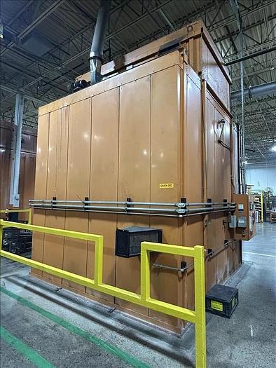 Used 96"W x 120"H x 144"L, Wisconsin Walk-In Oven SWH-81210-G, 500°F, Gas Fired w/Carts