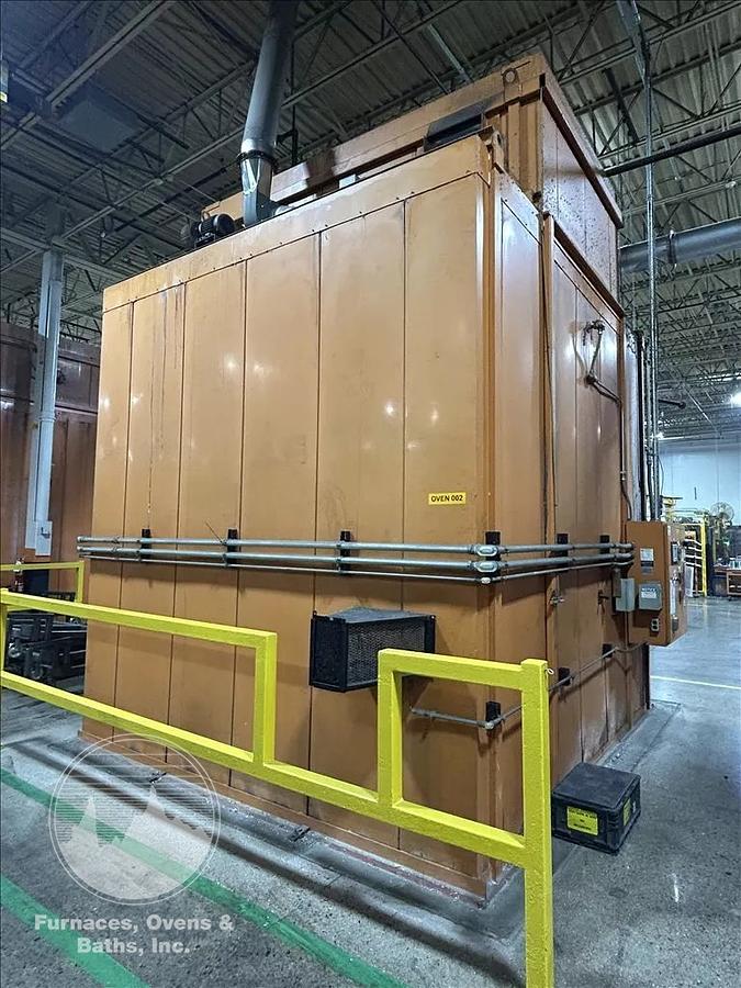 Used 96"W x 120"H x 144"L, Wisconsin Walk-In Oven SWH-81210-G, 500°F, Gas Fired w/Carts